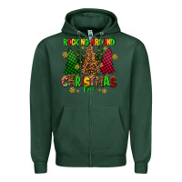 Sports Green rocking around the christmas tree Zipper Hoodie - AdoDesignShop