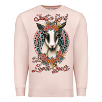Just A Girl Who Loves Goats Premium Sweatshirt | Teevron