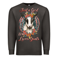 Smoke just a girl who loves goats Premium Sweatshirt - Jasminsmagicworld