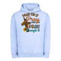 Pigment Grape Ice pray on it pray over it pray through it Urban Hoodie - Artiststas