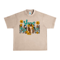 French Oak show mom with horse mothers day Urban Heavy Tee - texasbilliewilder