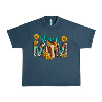 Midnight Navy show mom with horse mothers day Urban Heavy Tee - texasbilliewilder