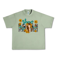Oil Green show mom with horse mothers day Urban Heavy Tee - texasbilliewilder