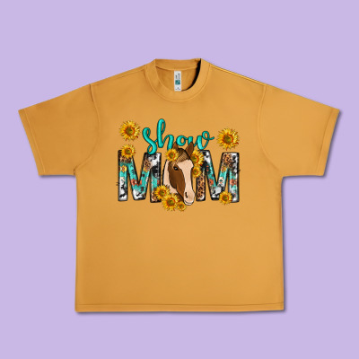 Show Mom With Horse Mothers Day Urban Heavy Tee Designed By Texasbilliewilder
