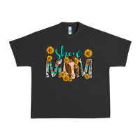 Pigment Black show mom with horse mothers day Urban Heavy Tee - texasbilliewilder