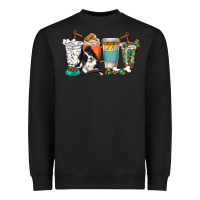 Black alaskan border collie dog coffee cups Heavyweight Sweatshirt - texasbilliewilder