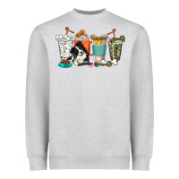 Heather Grey alaskan border collie dog coffee cups Heavyweight Sweatshirt - texasbilliewilder