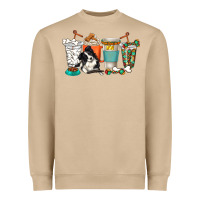 Mushroom alaskan border collie dog coffee cups Heavyweight Sweatshirt - texasbilliewilder