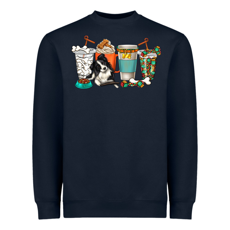 Alaskan Border Collie Dog Coffee Cups Heavyweight Sweatshirt by texasbilliewilder | Teevron