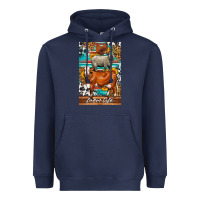 Navy Western Farm Life Heavyweight Hoodie - LillyAllenDesigns