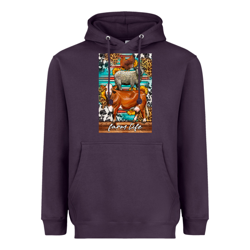 Western Farm Life Heavyweight Hoodie by LillyAllenDesigns | Teevron