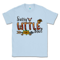 Dusty Blue sassy little soul Classic Tee - CowhideDigitalArt