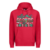Cardinal coffee scrubs and rubber gloves Premium Hoodie - MaliasSmallBusiness
