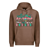 Chestnut coffee scrubs and rubber gloves Premium Hoodie - MaliasSmallBusiness