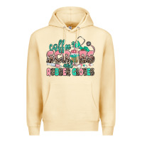 Pina Colada coffee scrubs and rubber gloves Premium Hoodie - MaliasSmallBusiness