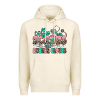 Tofu coffee scrubs and rubber gloves Premium Hoodie - MaliasSmallBusiness
