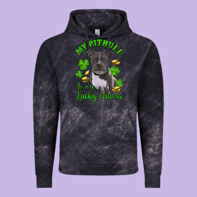 St Patricks Day My Pitbuli My Lucky Charm Vintage Hoodie Designed By Ranaportraitstore