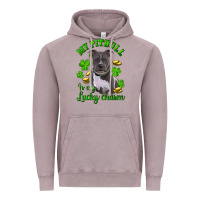 Vintage Zinc st patricks day my pitbuli my lucky charm Vintage Hoodie - RanaPortraitStore