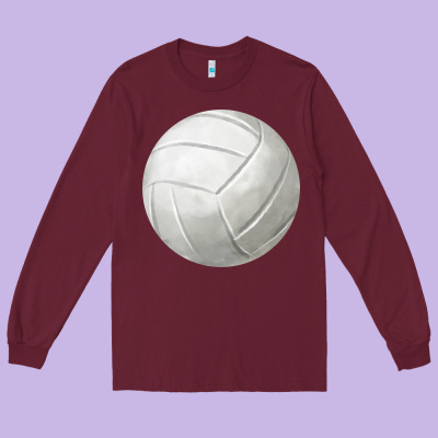 Volleyball Fa Element Long Sleeve Tee Designed By Fadigitalartstudio
