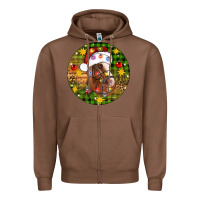 Chestnut Christmas horse Zipper Hoodie - Artiststas
