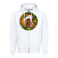 White Christmas horse Zipper Hoodie - Artiststas