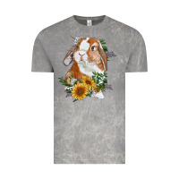 Cloud Rock bunny with sunflowers Vintage Tee - RanaPortraitStore