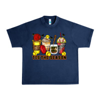 Navy tis' the season softball coffee cups Urban Heavy Tee - Zillion Design Studio