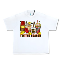 White tis' the season softball coffee cups Urban Heavy Tee - Zillion Design Studio