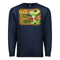 Navy mama cita needs a margarita Premium Sweatshirt - Jasminsmagicworld