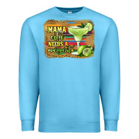 Ocean Blue mama cita needs a margarita Premium Sweatshirt - Jasminsmagicworld