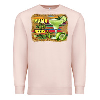 Pale Pink mama cita needs a margarita Premium Sweatshirt - Jasminsmagicworld