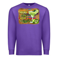 Purple mama cita needs a margarita Premium Sweatshirt - Jasminsmagicworld