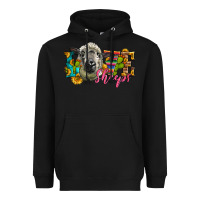 Black Western Love Sheeps Heavyweight Hoodie - LillyAllenDesigns