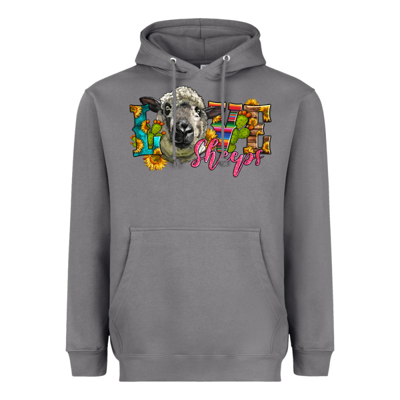 Western Love Sheeps Heavyweight Hoodie by LillyAllenDesigns | Teevron