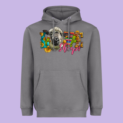 Western Love Sheeps Heavyweight Hoodie Designed By Lillyallendesigns