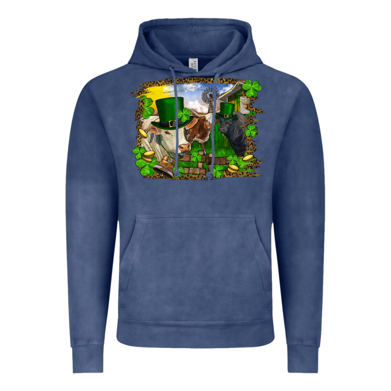 St Patricks Day Cows Vintage Hoodie by RanaPortraitStore | Teevron