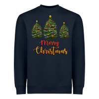 Navy merry christmas trees Heavyweight Sweatshirt - RanaPortraitStore