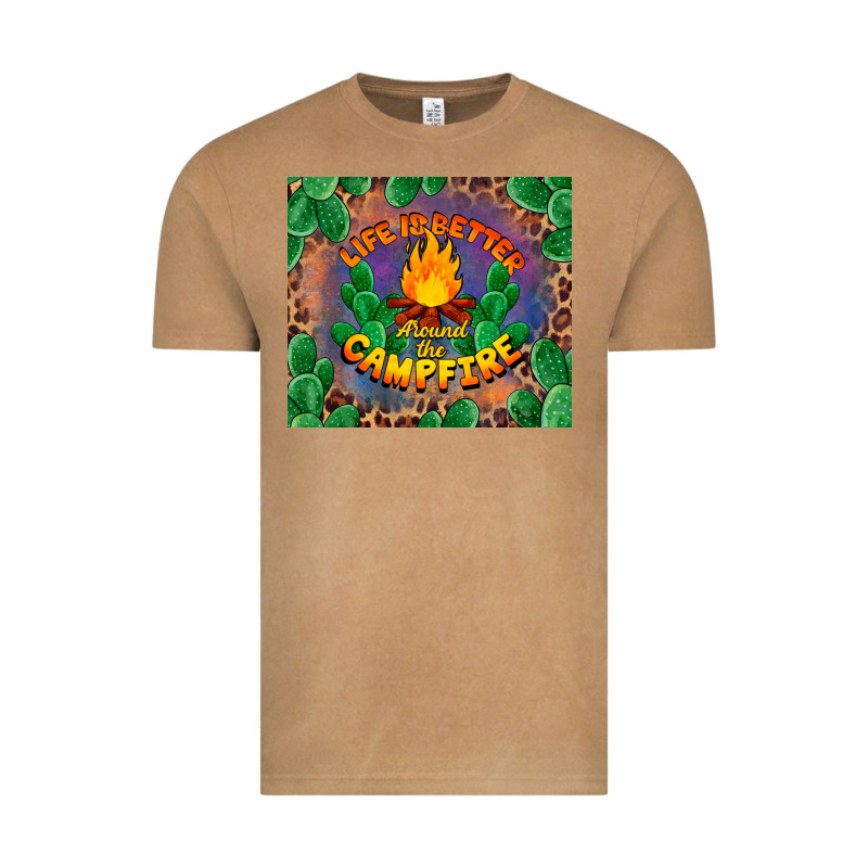 Life Is Better Around The Campfire Vintage Tee by BarkalooDesign | Teevron