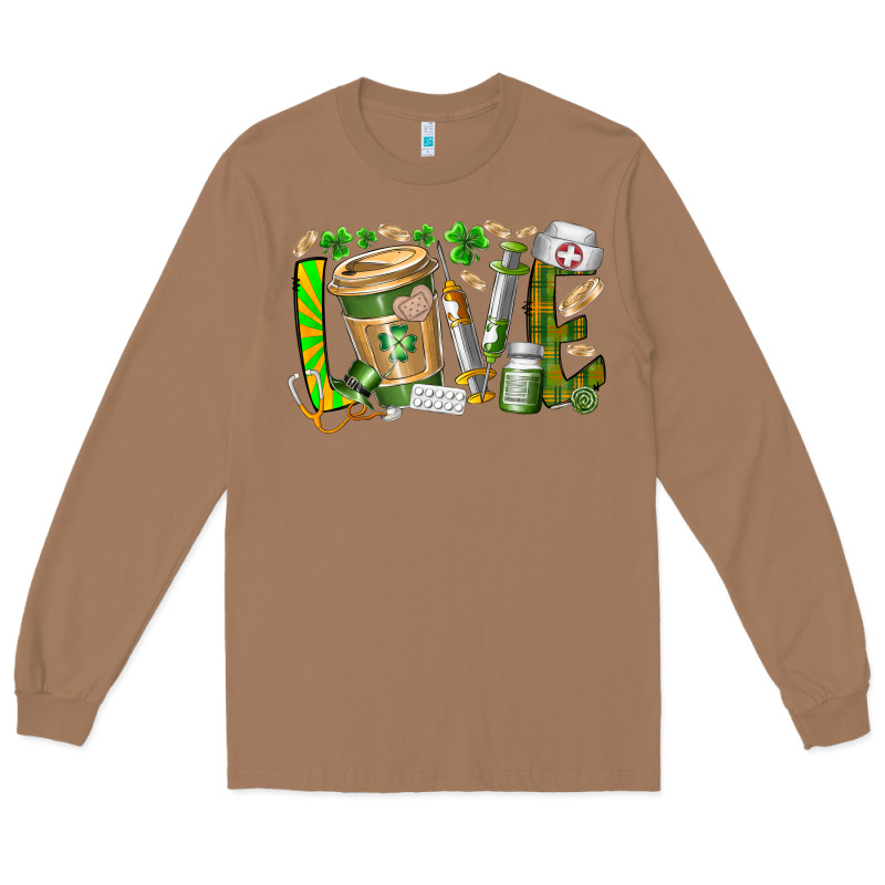 St Patricks Love Nurse Long Sleeve Tee by RacoonDesign | Teevron