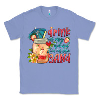 Colony Blue drink in my hand toes in the sand Classic Tee - HRA Design Shop
