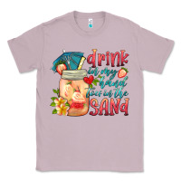 Lilac drink in my hand toes in the sand Classic Tee - HRA Design Shop