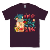 Plum drink in my hand toes in the sand Classic Tee - HRA Design Shop