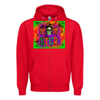Red momster Zipper Hoodie - BundleAndBundleShop