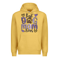 Antique Gold best dog mom ever Premium Hoodie - MaliasSmallBusiness