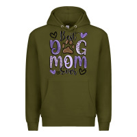 Army Green best dog mom ever Premium Hoodie - MaliasSmallBusiness