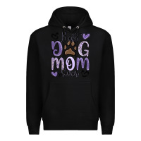 Black best dog mom ever Premium Hoodie - MaliasSmallBusiness