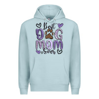 Blue Mist best dog mom ever Premium Hoodie - MaliasSmallBusiness