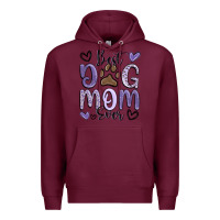 Burgundy best dog mom ever Premium Hoodie - MaliasSmallBusiness