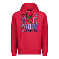 Cardinal best dog mom ever Premium Hoodie - MaliasSmallBusiness