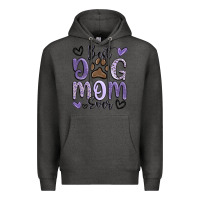 Charcoal Heather best dog mom ever Premium Hoodie - MaliasSmallBusiness